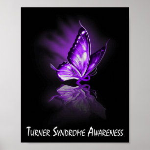 Syndrome-medvetande om Butterfly Ribbon Turner Poster