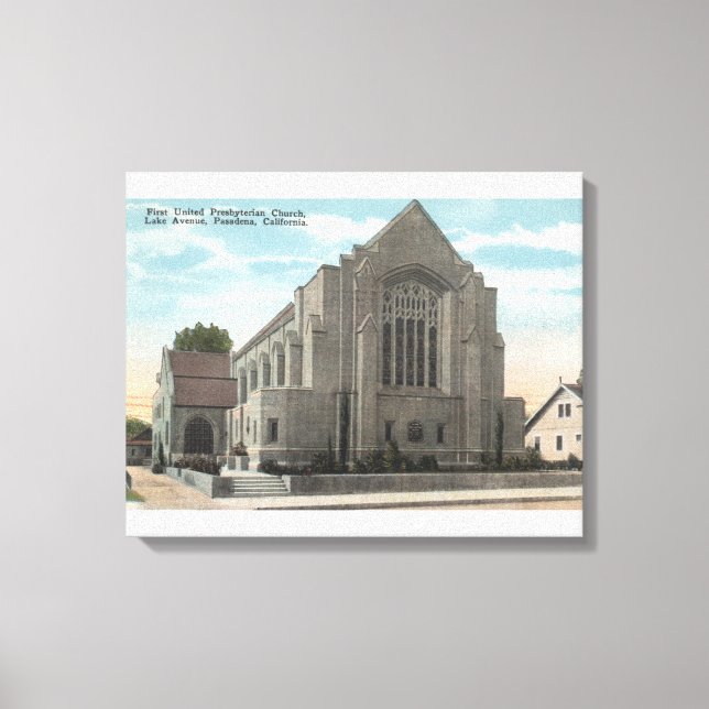 Synen på den första enPRESbyterianska kyrkan Canvastryck (Framsida)
