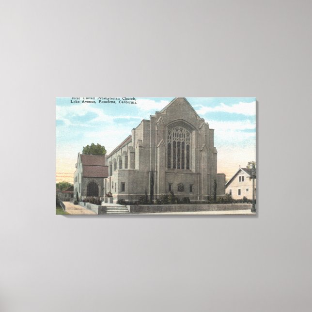 Synen på den första enPRESbyterianska kyrkan Canvastryck (Framsida)