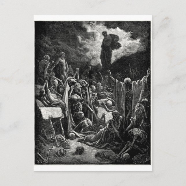 Synen på Dry Bones-dalen Vykort (Framsida)