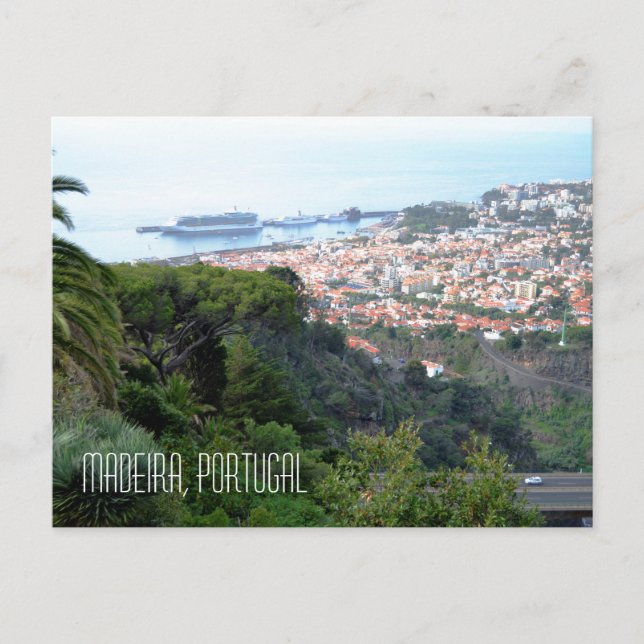 Synen på Funchal Madeira Island Portugal Vykort (Framsida)