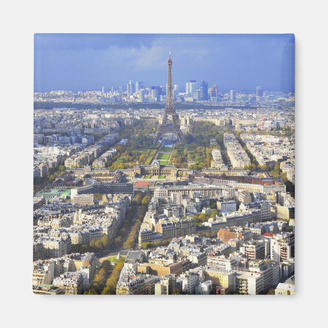 Synen på Paris med Eiffel Torn och La Defense Magnet (Framsidan)