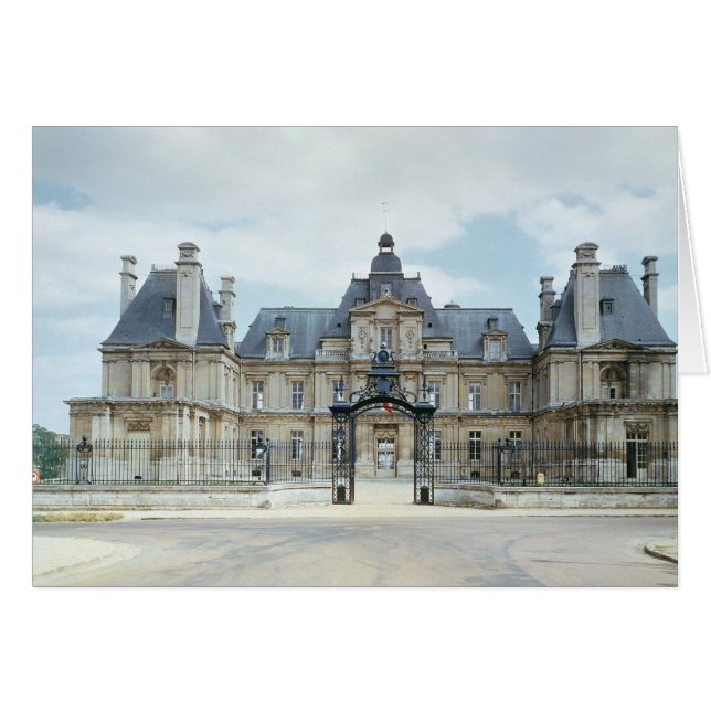 Synen på Västern Chateau de Maisons Hälsningskort (Framsidan Horizontal)