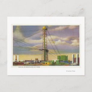 Synen på vetenskapen i Social och Himlar Ride Vykort