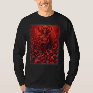 Syner av helvetet Satan Djävlar Demos Monster Skel T Shirt