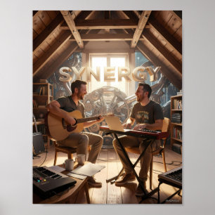 Synergy Music Studio Samarbetsaffisch Poster