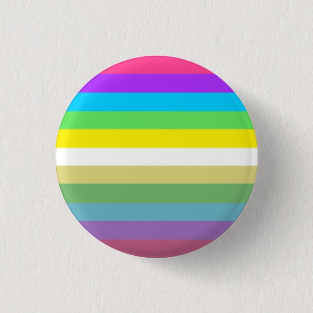Synesthegender-Pride-Flagga Knapp (Framsida)