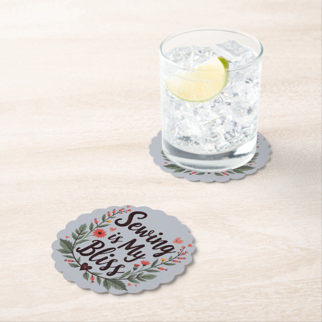 Syning är min Bliss Blommigt Typografi Underlägg Papper (Insitu)