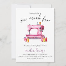 Syning Födelsedagsfest inbjudan