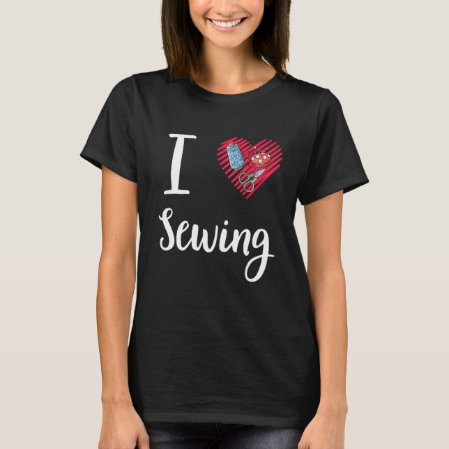 Syning för kvinnor Seamstress Sewist Thread som Qu T Shirt (Framsida)