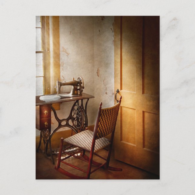 Syning - Hon brukade till kärlek i maskin Vykort (Framsida)