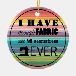 Syning inte tillräckligt med tyg ・ Crafts Julgransprydnad Keramik