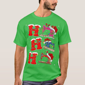 Syning Kärlek Julafton Light Santa Ho Ho Sewing Ma T Shirt