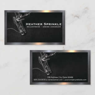 Syning Maskin Metallic Gräns Visitkort