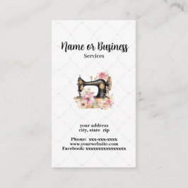 Syning maskin visitkort