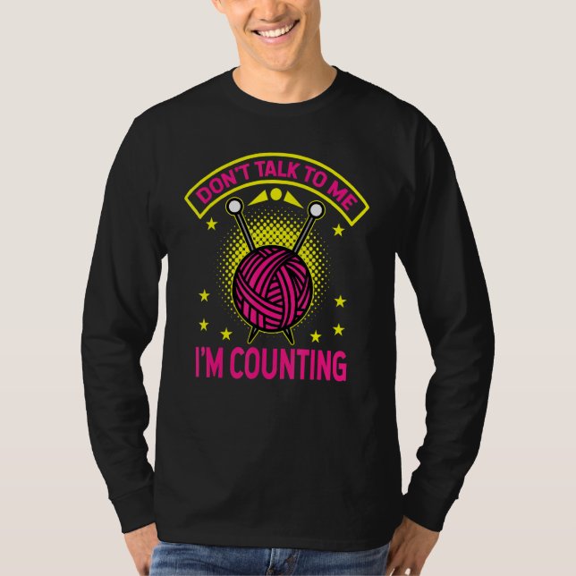 Syning tala inte med mig om att räkna 2 t shirt (Framsida)