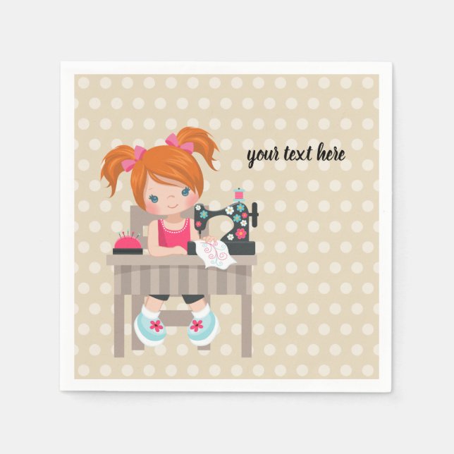 Syningsflicka Pappersservett (Framsidan)