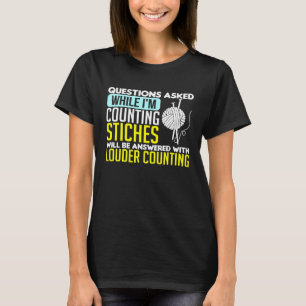 Syningsfrågor som ställdes när jag räknade Stiches T Shirt