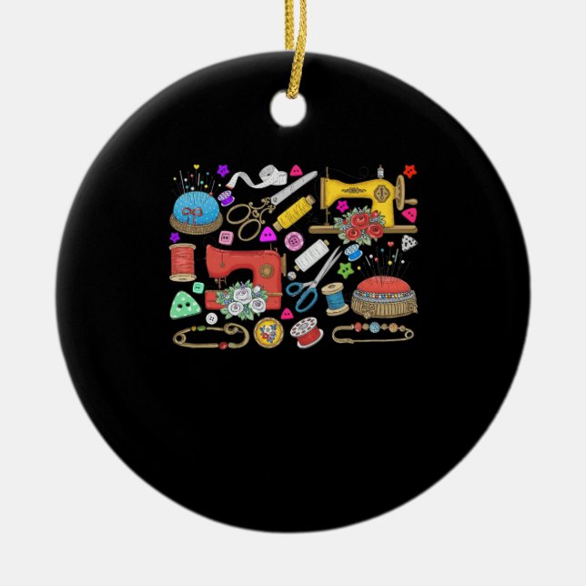 Syningssamling Julgransprydnad Keramik (Framsidan)