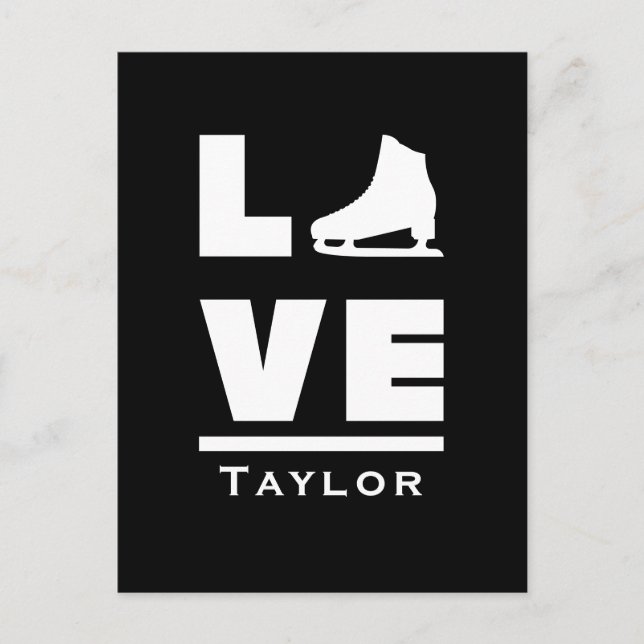 Synkron text för Skating Namn i Kärlek och levande Vykort (Framsida)