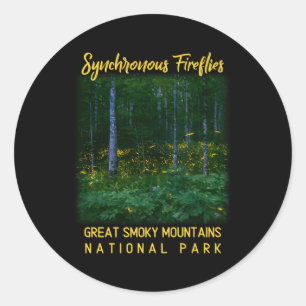 Synkrona fireflies Underbar Smoky Mountains Nation Runt Klistermärke