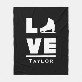 Synkrona Kärlek och levande Figur-skiktning Fleecefilt