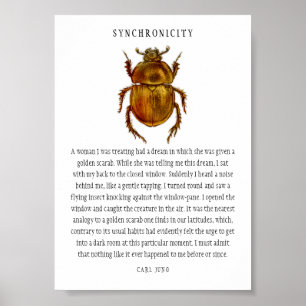 Synkronicitet Scarab Poster