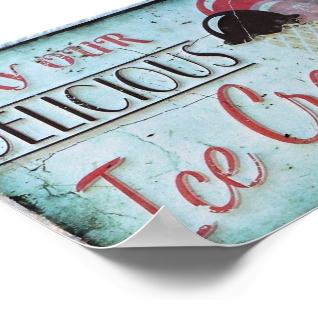 Synkronisera Cream-signalen Antique-replikering Poster (Hörn)