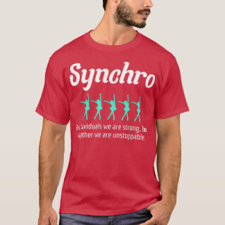 Synkroniserad Figur Skating Ice Skater 2 T Shirt