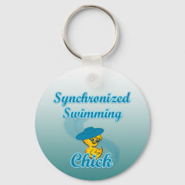 Synkroniserad simmande Chick nr 3 Nyckelring