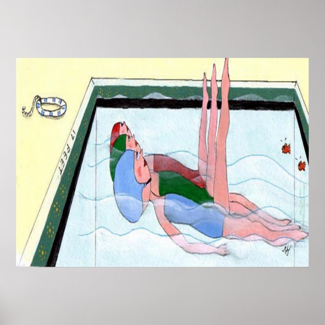 Synkroniserad simning poster (Framsidan)