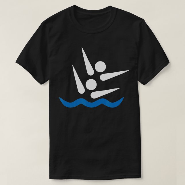 Synkroniserad simning t shirt (Design framsida)