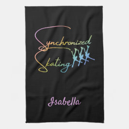 Synkroniserad skalning av kalligrafi av handduk kökshandduk