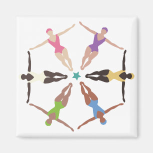 Synkroniserade simmare magnet