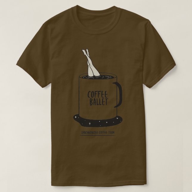 Synkroniserat kaffepoolteam t shirt (Design framsida)