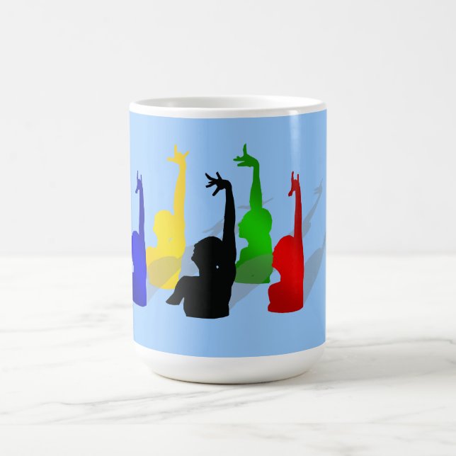 Synkroniserings simma USA sportar Kaffemugg (Center)