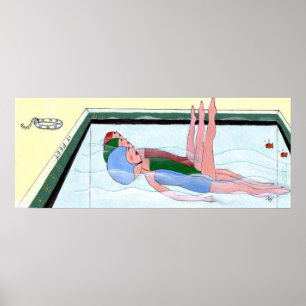 Synkroniseringssimningtryck Poster