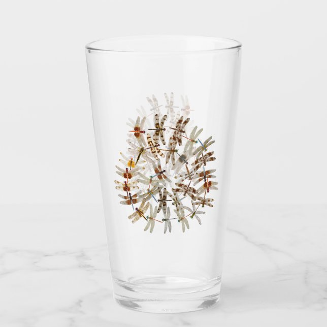 Synkroniskt Dragonflies Pint-glas Glaskopp (Framsida)