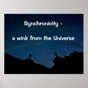 Synkronitet - en blinkning från Universe Quote Poster