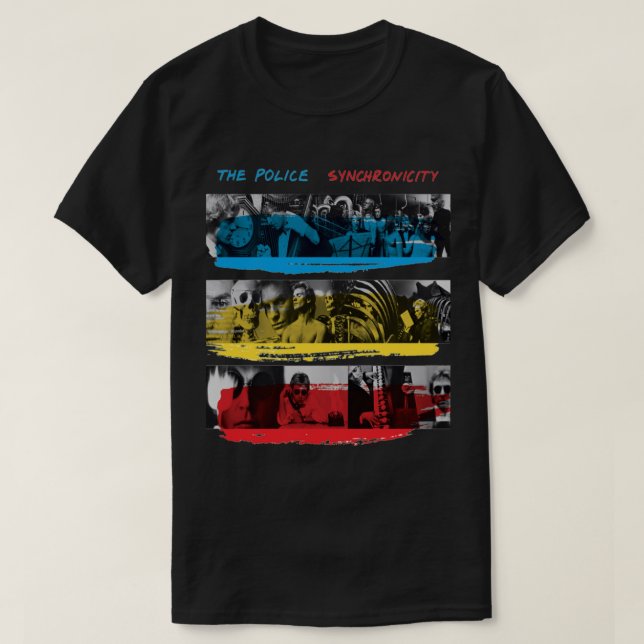 Synkronitet för polisen t shirt (Design framsida)