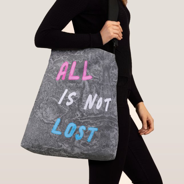 Synlig Allierad Hopp Grunge Tote Axelväska (Närbild)