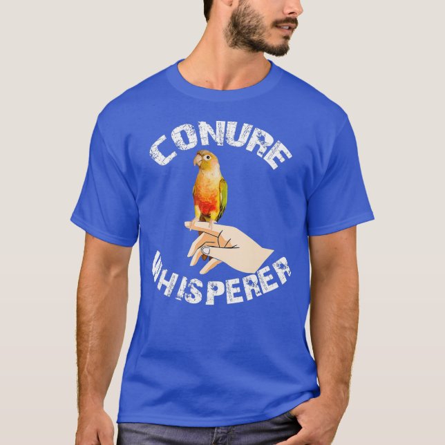 Synlig ananas konure Conure Whisperer T Shirt (Framsida)