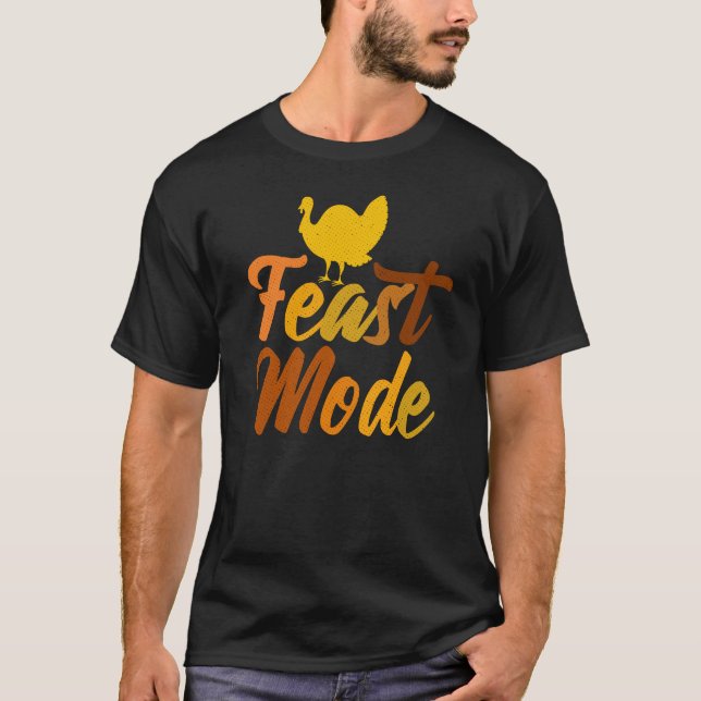 Synlig bild av Happy thanksgiving-presentationen i T Shirt (Framsida)