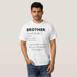 Synlig broderskgåva t-shirt för bröder