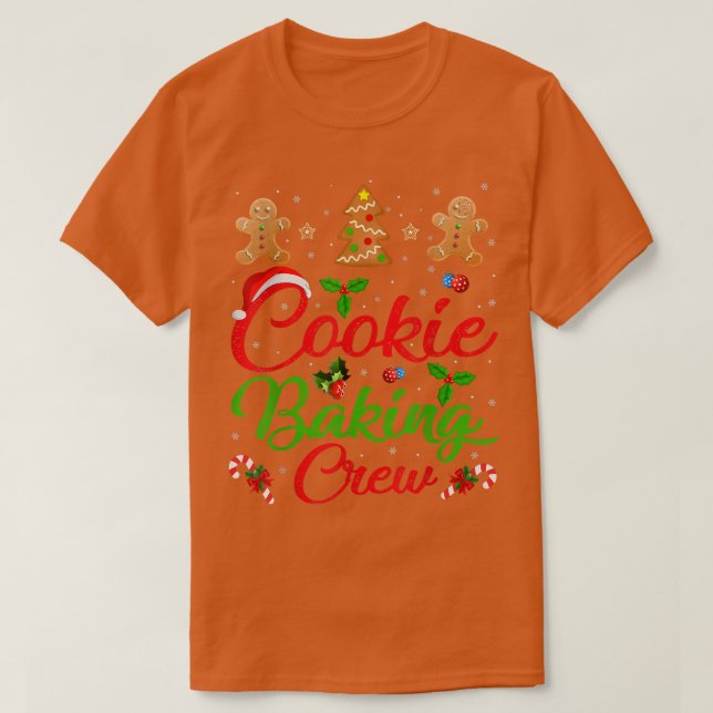 Synlig Cookie Baking Crew Family Gingertea Kristus T Shirt (Design framsida)