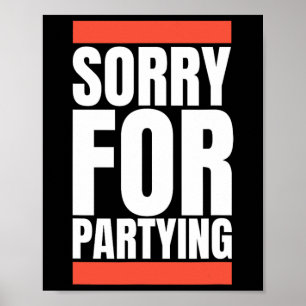 Synlig för partying Halloween Birthday Costum Poster