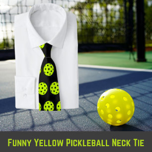 Synlig Gult Pickleball Neck Tie Slips
