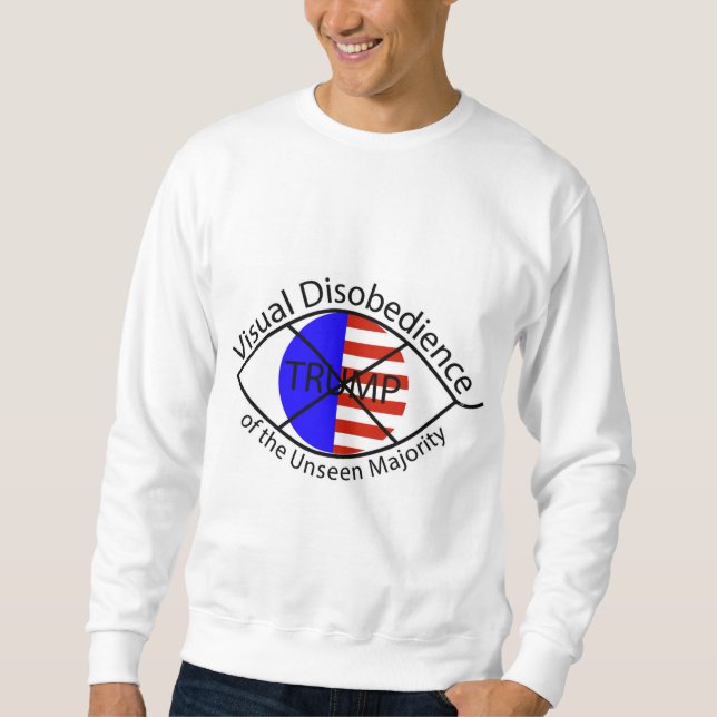 Synlig olydnad Trumpsvamptröja Lång Ärmad Tröja (Framsida)