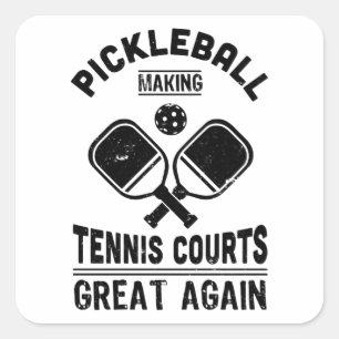 Synlig Pickleball Underbar igen Dink Gift Fyrkantigt Klistermärke