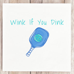 Synlig Pickleball Wink om du Dink Humor Pappersservett